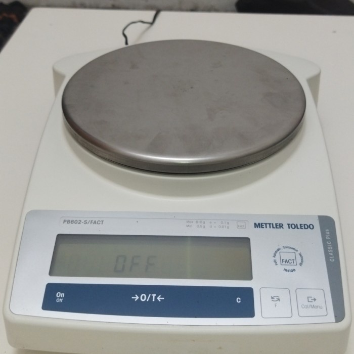 TIMBANGAN LABORATORIUM DIGITAL ANALITIK METTLER TOLEDO PB602-S/FACT