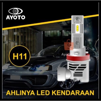 Lampu Led Mobil Ayoto H11 Original (1Set)