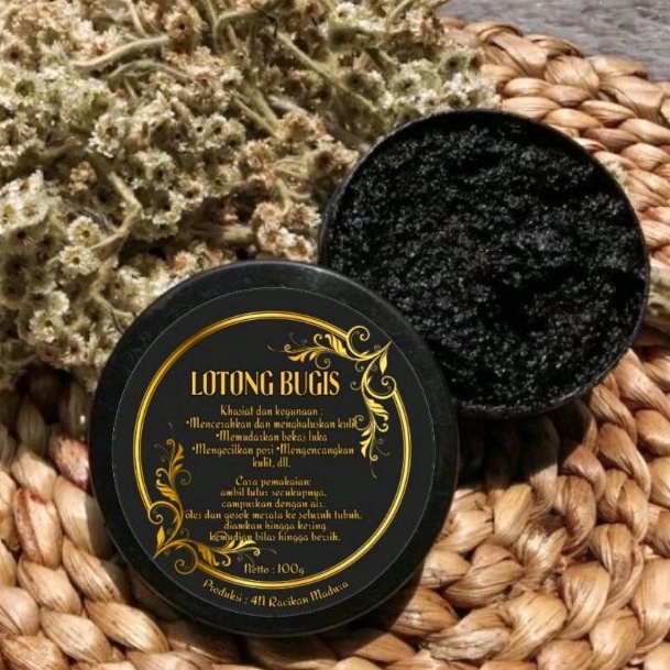 bedak lotong / lulur hitam