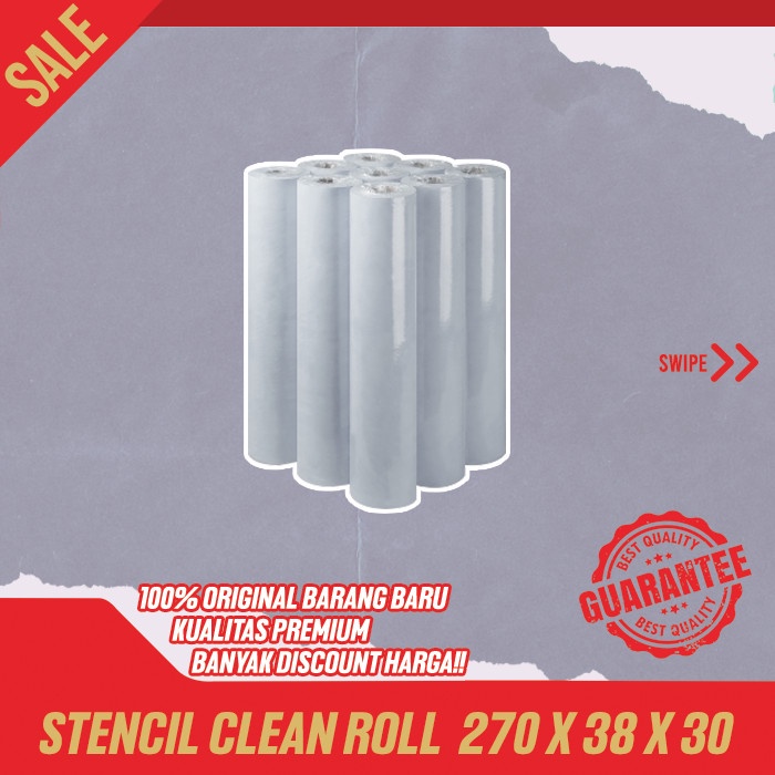 

STENCIL CLEAN ROLL SIZE (270 MM X 38 MM X 30 M) - WIPER ROLL SMT