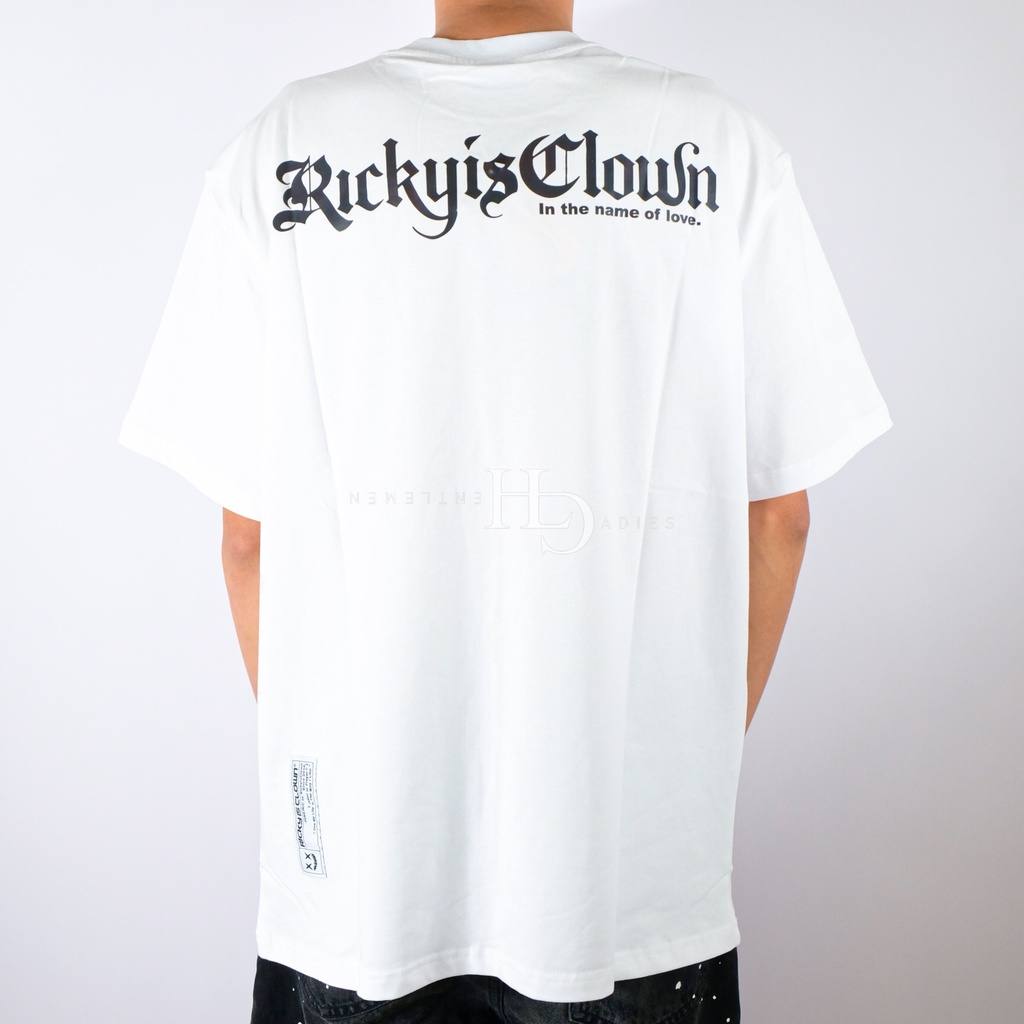 RIC Blessed Virgin Mary Gothic Font Logo Tee White 100% Original
