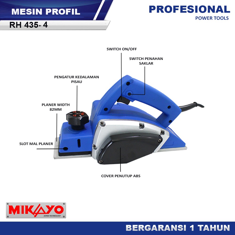 NEW Mesin Serut Tangan Electric Planner Mesin Planer Serut Sugu Pasah Ketam Kayu