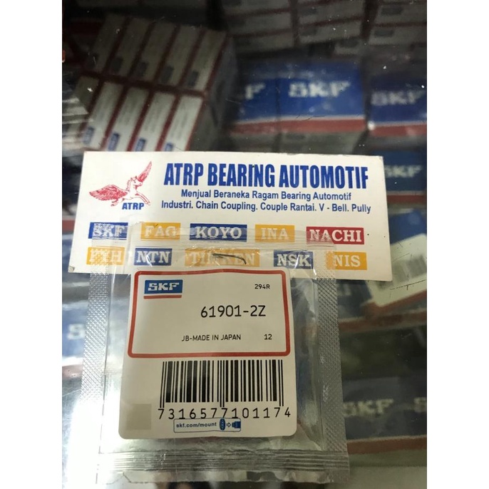 BALL BEARING 61901 2Z / 6901 ZZ SKF