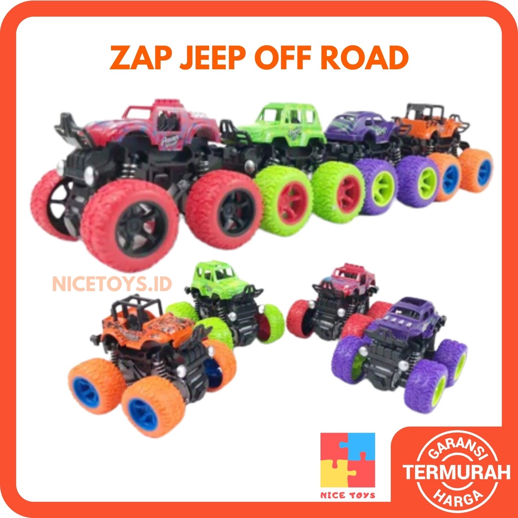 Zap Monster Jeep Off Road Mainan Mobil Mobilan Anak Mobil Jeep Mainan Mobil Mainan Anak