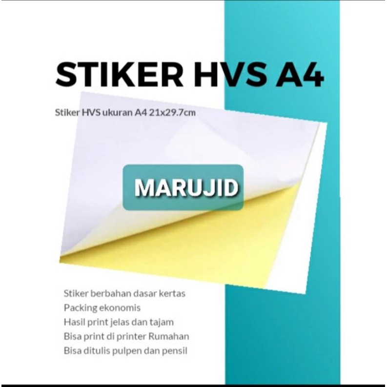 

Kertas Sticker HVS A4 High Quality