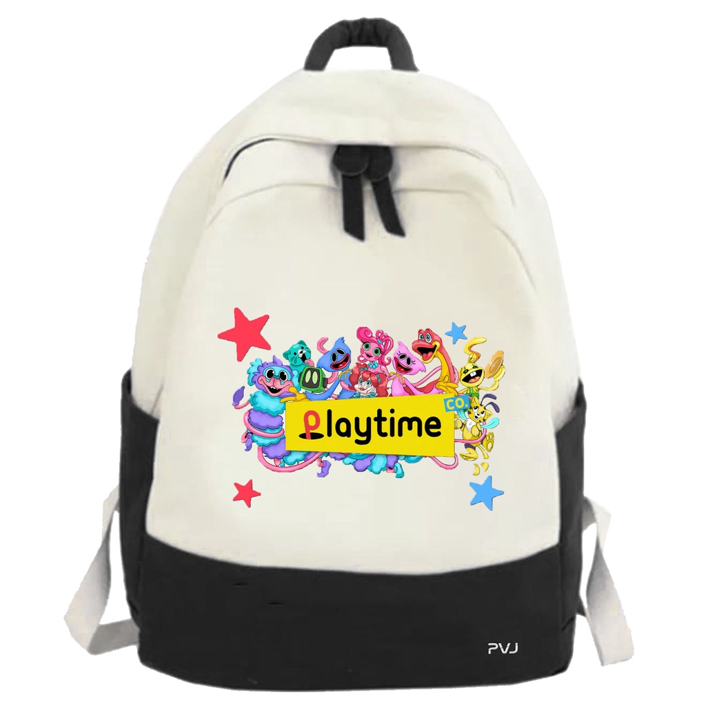 PVJ - Tas Motif Poppy Playtime Game Ransel Anak Laki-laki dan Perempuan