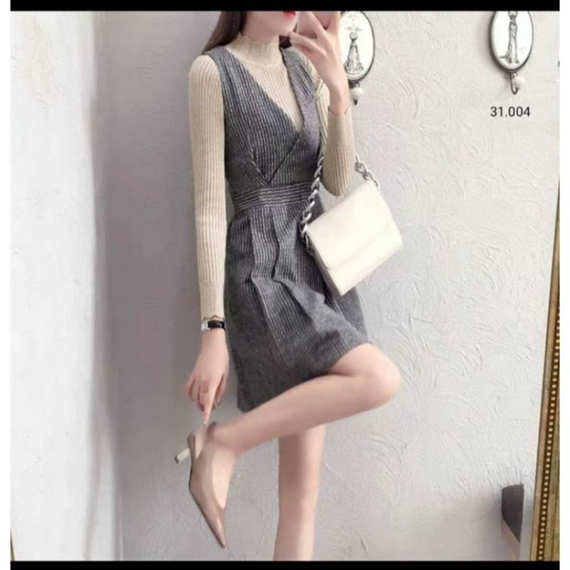 2in1 Korean Style/Tunik casual premium import