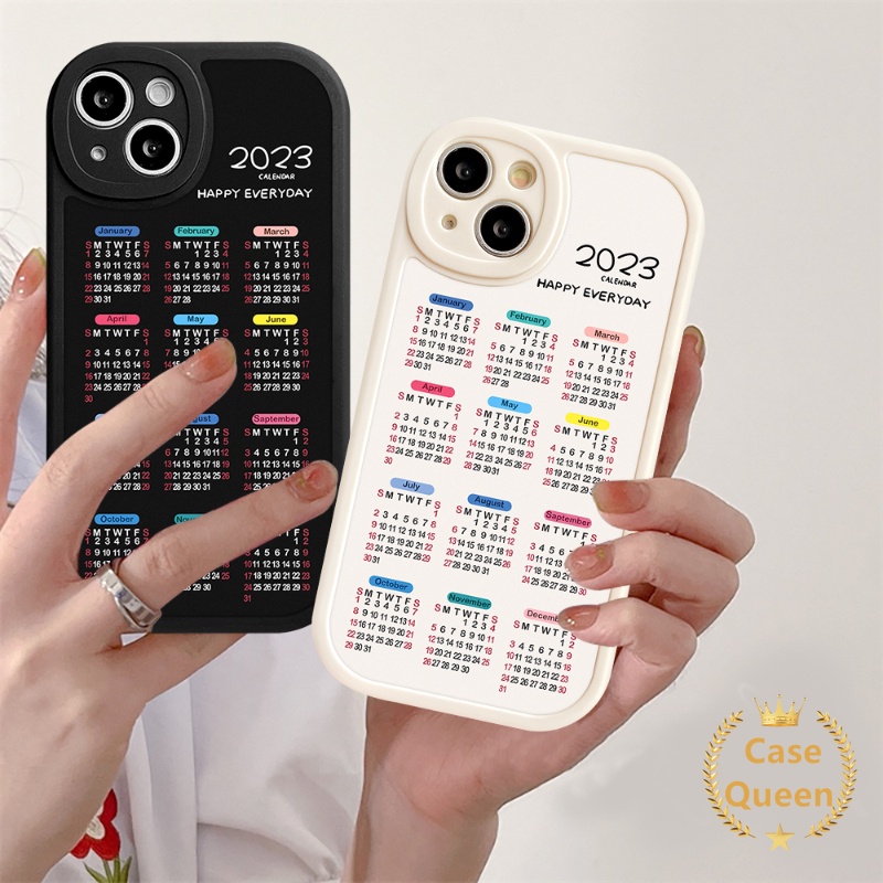 REDMI Casing Case Untuk Redmi10 10A 10C 9A 9C NFC 9T 9 Note 9 8 10 11 11Pro Plus 11s 10s 10Pro 9Pro 9s 8Pro Mi 12 11 Lite 11T Pro PO CO M3 X3 NFC Couple 2023kalender Phone Soft Sarung Belakang TPU