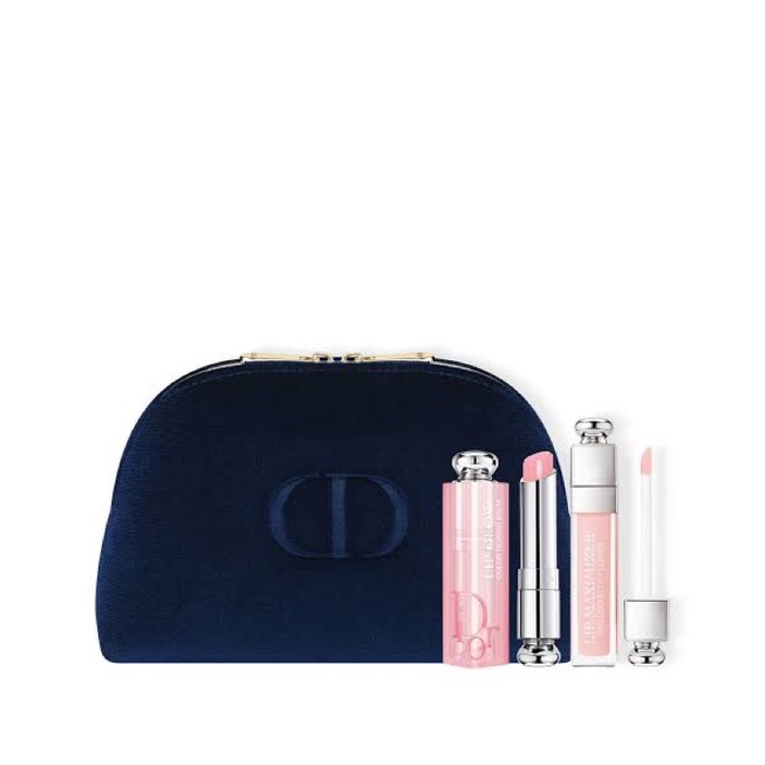 Dior addict gift set: lip glow lip maximizer 001