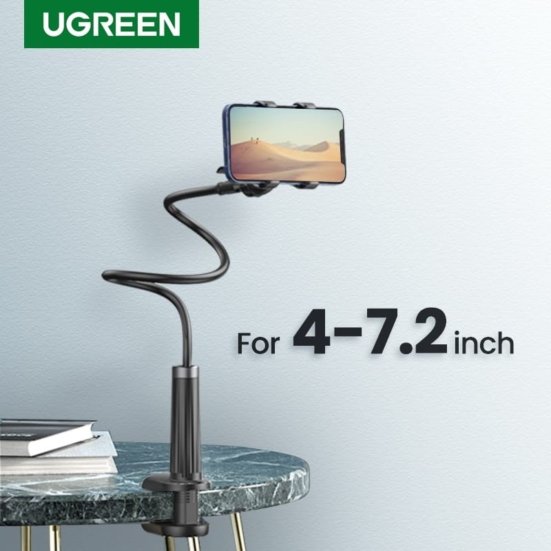 Ugreen Holder Tripod Desk Phone Holder 360 Lazypod Video Vlog Stand Hp Panjang Jepit Meja 80906