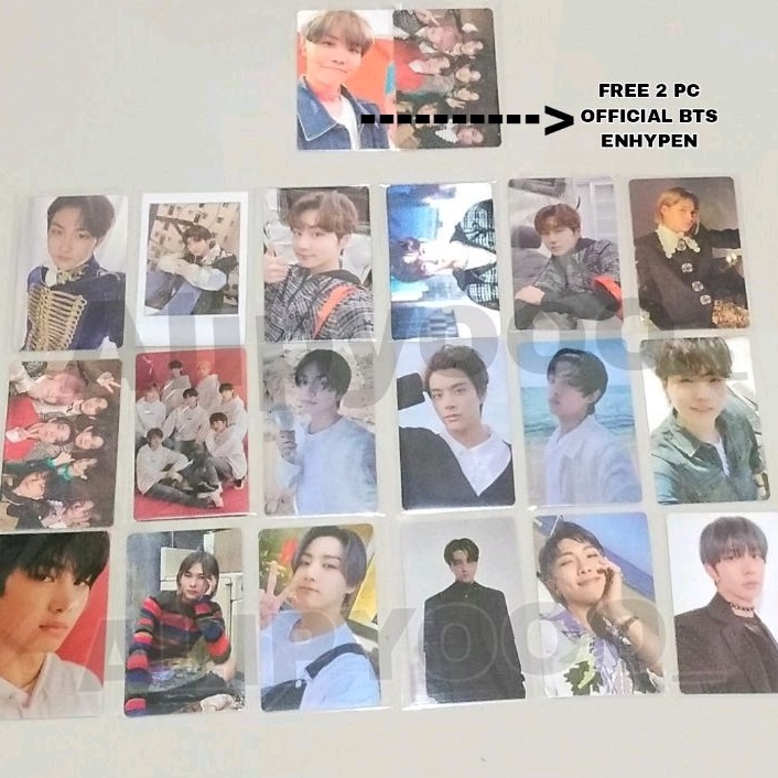 PHOTOCARD PC JUNGWON HEESEUNG JAY JAKE SUNGHOON SUNOO NI-KI LD M2U WEVERSE POB DD BDO BDC HAKANAI UN