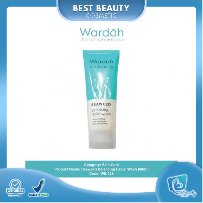 ★ BB ★ WARDAH Seaweed Balancing Facial Wash 60 ml Nature Daily