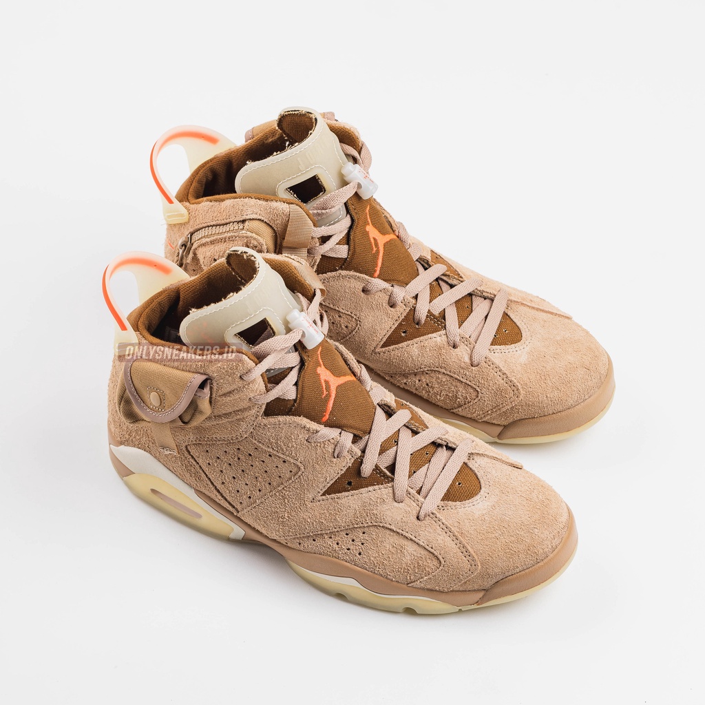 JORDAN 6 TRAVIS SCOTT BRITISH KHAKI RETRO (100% AUTHENTIC)