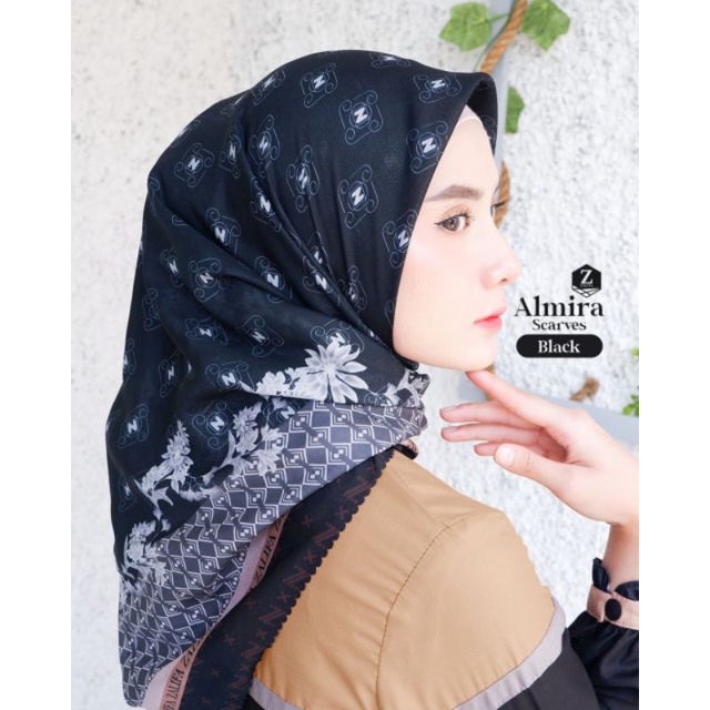 [ZALIFA SCARVES ] ALMIRA SERIES | KERUDUNG VOAL SEGI EMPAT HIJAB