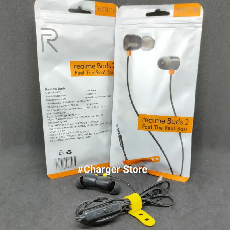 Headset Handsfree Earphone Realme Semua Realme cocok Feel The Real Bass Realme Buds 2