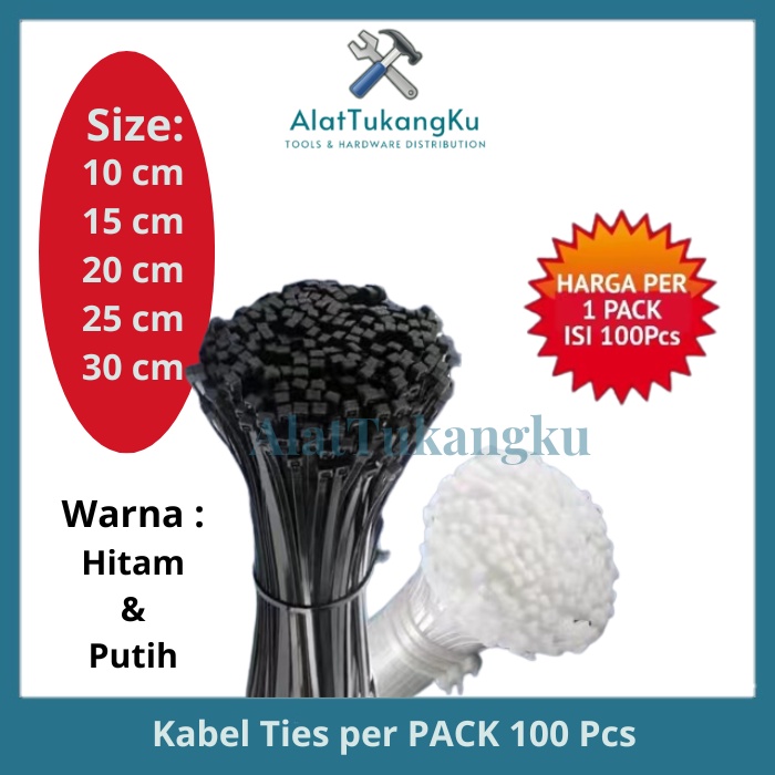 

Kabel Ties 10cm 15cm 20cm 25cm 30cm / Kabel Tis / Cable Ties
