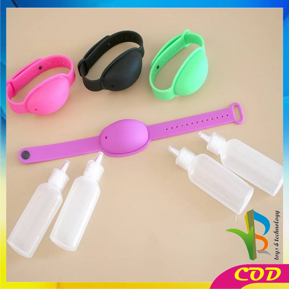 RB-C129 Gelang Silikon Hand Sanitizer Dispenser Pembersih Tangan Wristband Handsanitizer Bracelet