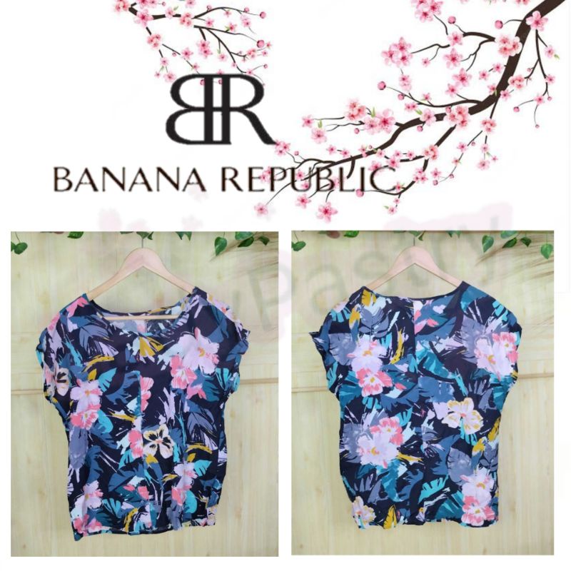 Ladypastry banana republic blouse baju atasan kemeja wanita murah grosir ecer