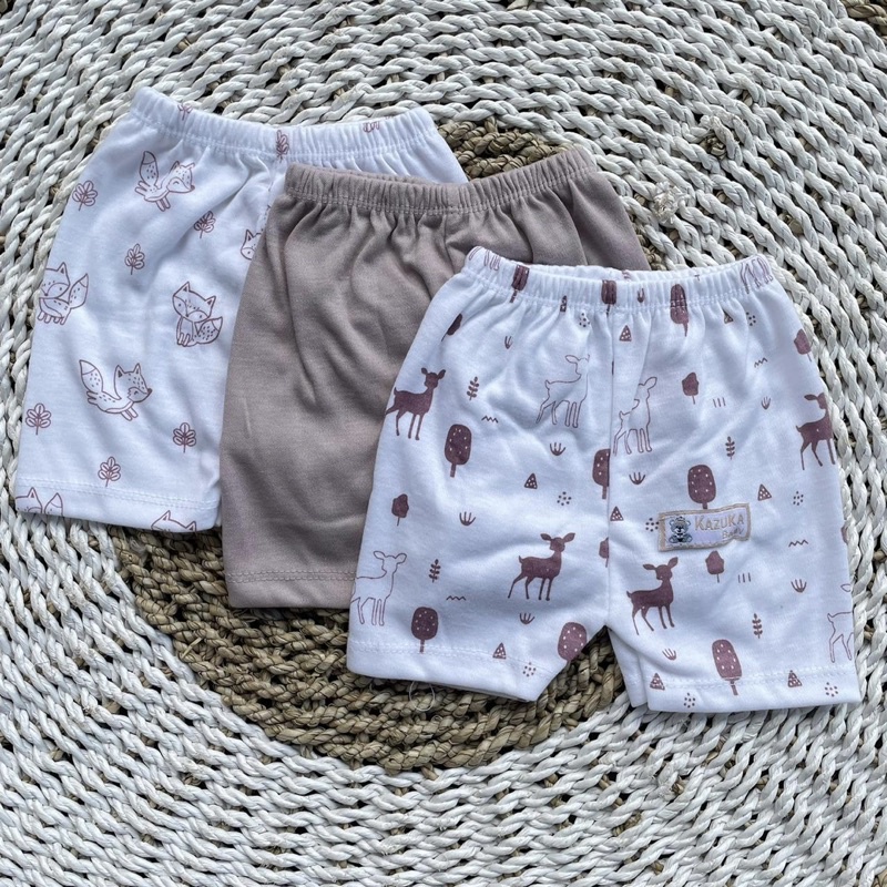 3 PCS Baju Bayi Celana Pendek Bayi Bawahan Bayi Celana Pop Bayi Baru Lahir Baju Bayi Setelan Warna Taro Celana Bayi Newborn Hampers Bayi Hadiah Lahiran Bayi DNW BABY