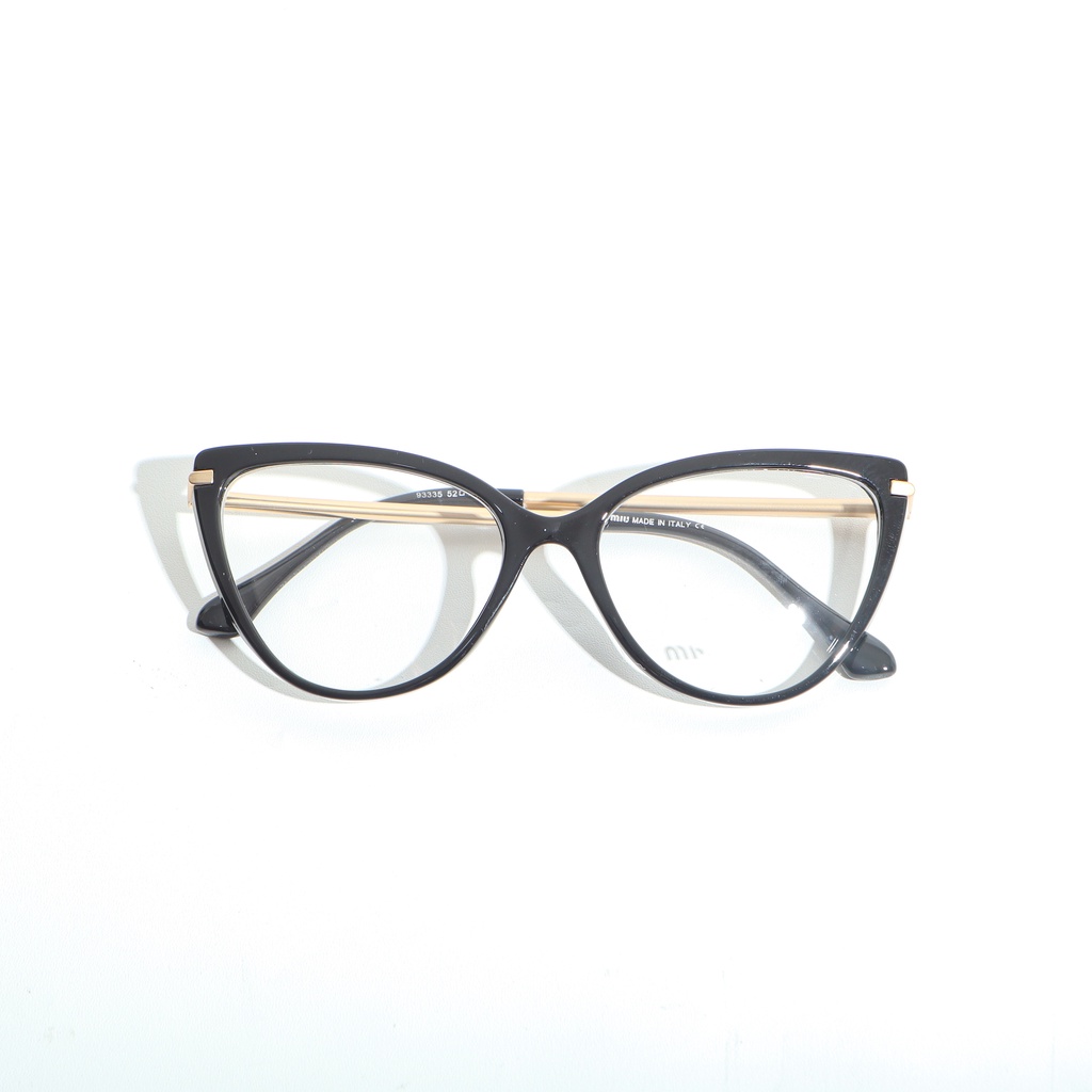 Frame Miu Miu Cewe Cat Eye Hitam