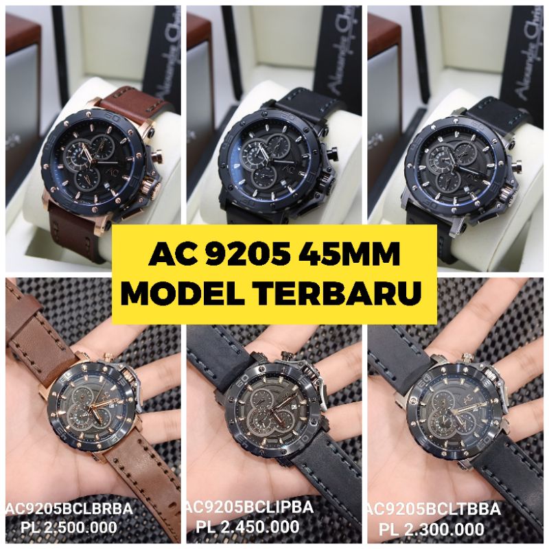 JAM TANGAN PRIA ALEXANDRE CHRISTIE COLLECTION AC9205 KULIT TERBARU | AC 9205 BARU ORI