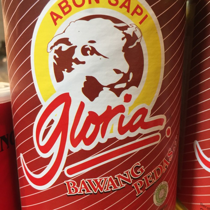 

gloria abon sapi pedas 250gr can