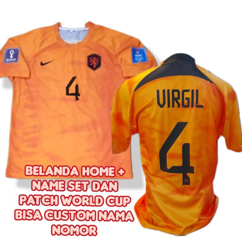 JERSEY TIMNAS BELANDA HOME WORLD CUP 2022