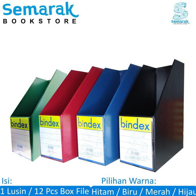

Box File Jumbo Bindex 1034B - Hitam/Biru/Merah/Hijau [1 Lusin/12 Pcs]