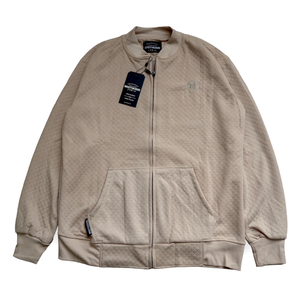 Jaket comfy diamod katun pria/wanita brotherdo simpel