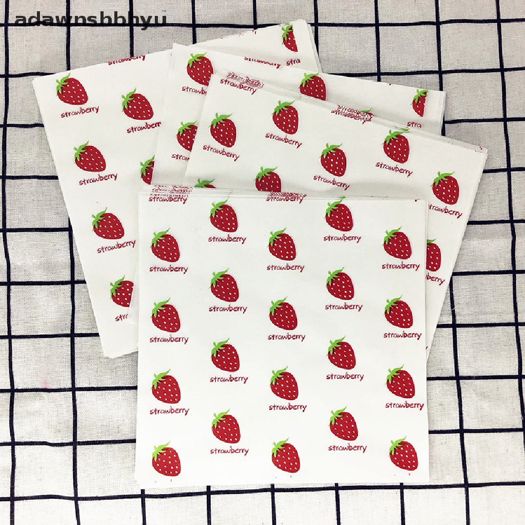 Adawnshbhyu 50pcs greaseproof wax paper wrapping paper Kertas Pembungkus Alat Kue grease paper ID