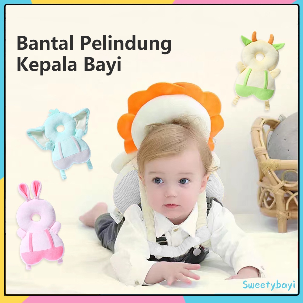 Sweetybayi Free Belt Bantal pelindung kepala bayi kartun Baby head protector ransel Bantal bayi