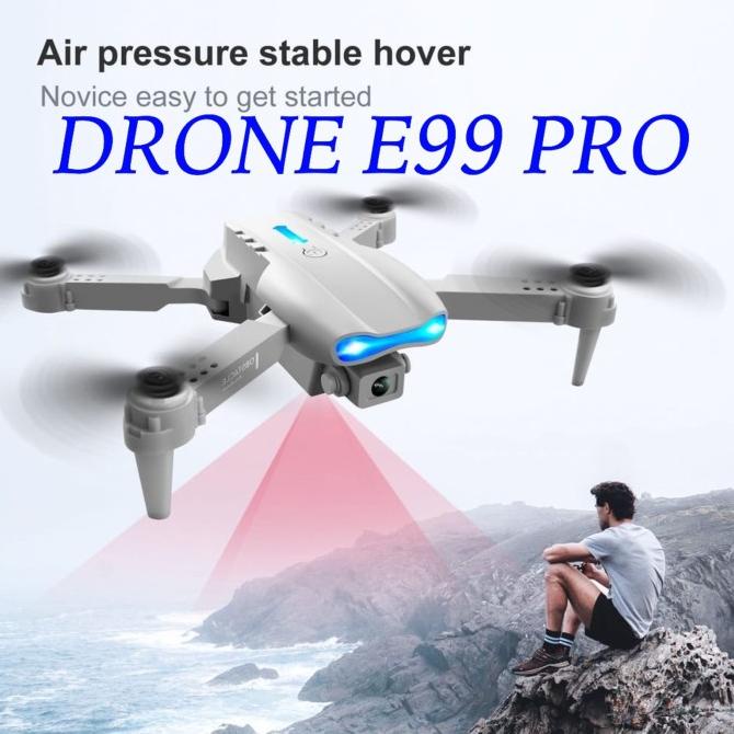 Drone E99 Pro Dengan Kamera Hd Drone Wifi Fpv Dual Kamera Drone 4K Kam