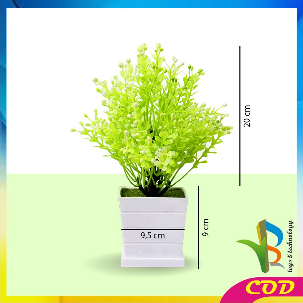 RB-C622 C631 Pot Tanaman Hias Bunga Plastik Artifisial Plant / Tanaman Hias Gantung Daun Rambat Dekorasi Dinding