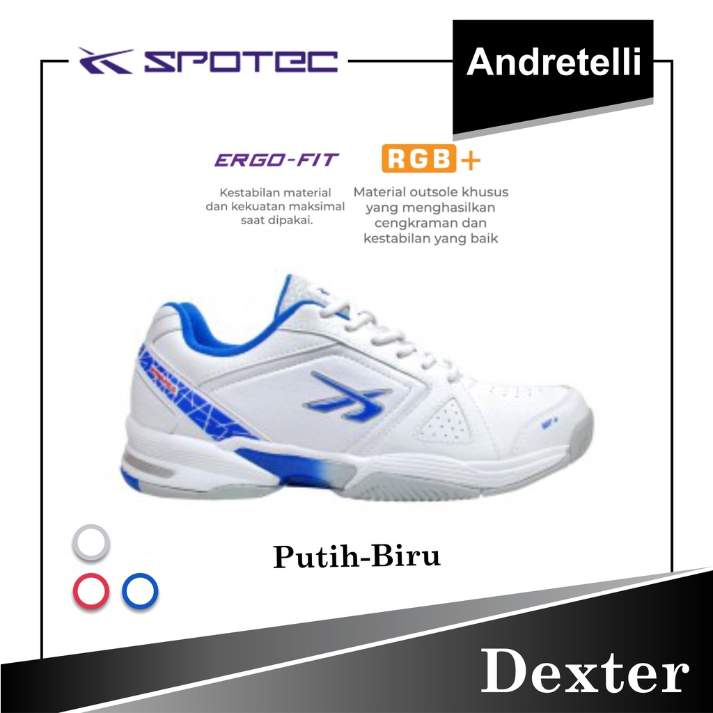 SPOTEC DEXTER Sepatu Tennis PUTIH / BIRU