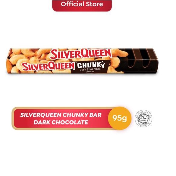 

♥@♥ Silverqueen Chunky Bar Dark Chocolate 95 g