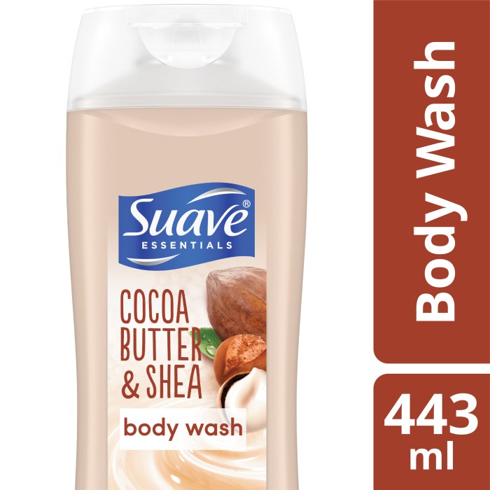 SUAVE ESSENTIALS BODY WASH COCOA BUTTER & SHEA 443ML