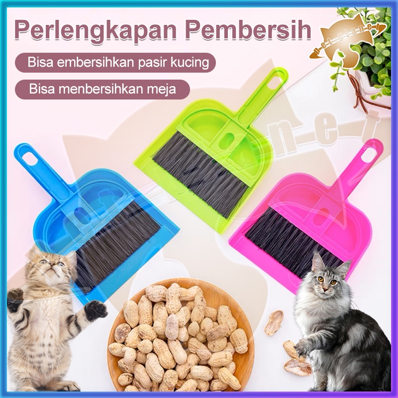 Perlengkapan Pembersih Hewan Peliharaan Kucing Dam Hamster Membersihkan Kandang Dan Toilet Kucing Sekop Mini
