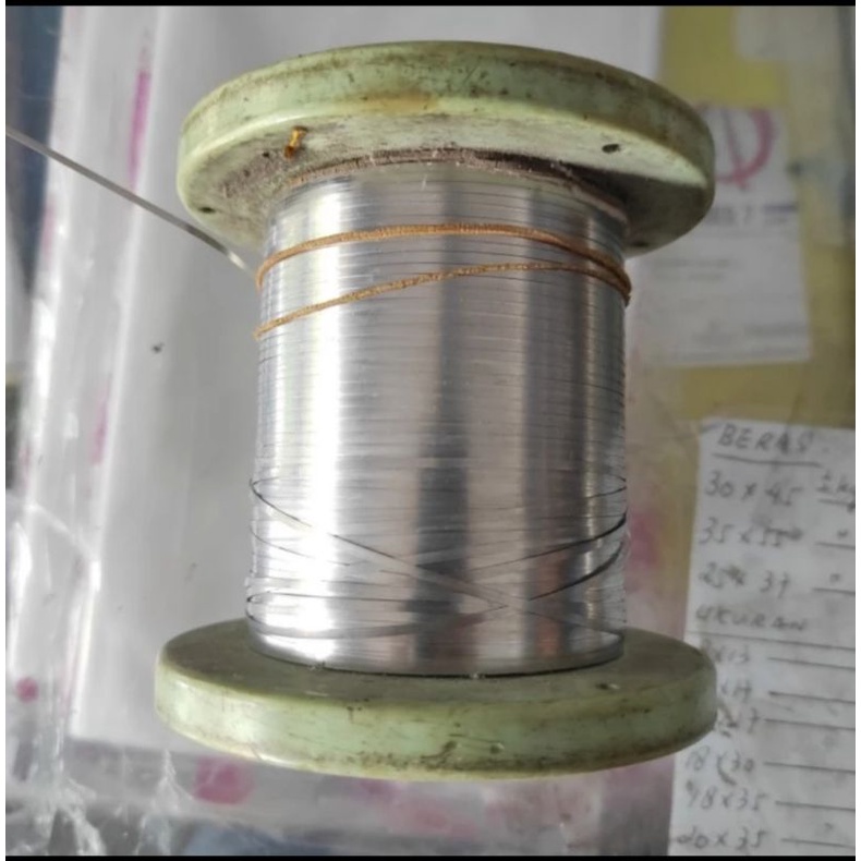 Niklin kawat pemanas polos gepeng sealer mesin las plastik lebar 2mm