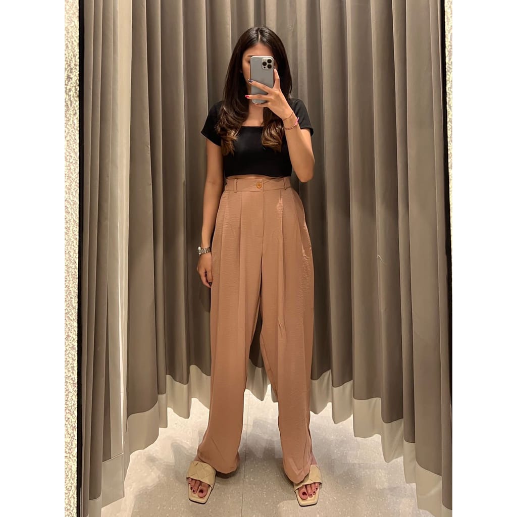 Tq88indonesia Fashion Celana Kulot Wanita Terbaru /  Belina Cullote Pant / Celana Panjang Polos  Cewek  Fashion / Ootd Kekinian