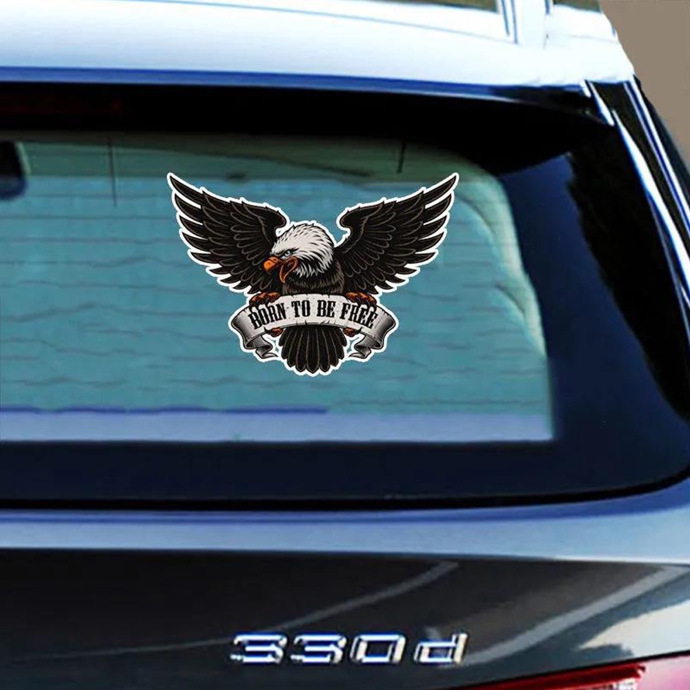 Stiker Motif Elang 3D Untuk Dekorasi Mobil Universal