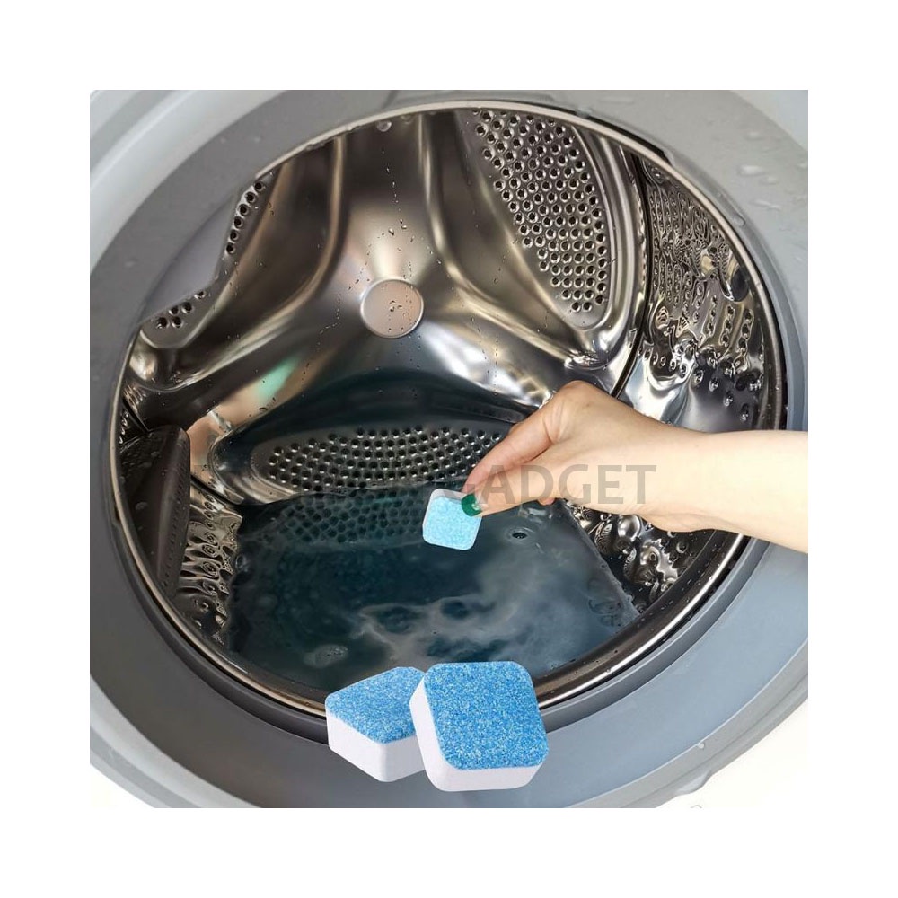 Obat Pembersih Mesin Cuci Tablet Anti Bakteri Kotoran Deep Cleaning Cleansing Washing Machine Cleaner Expert Antibacterial - Biru