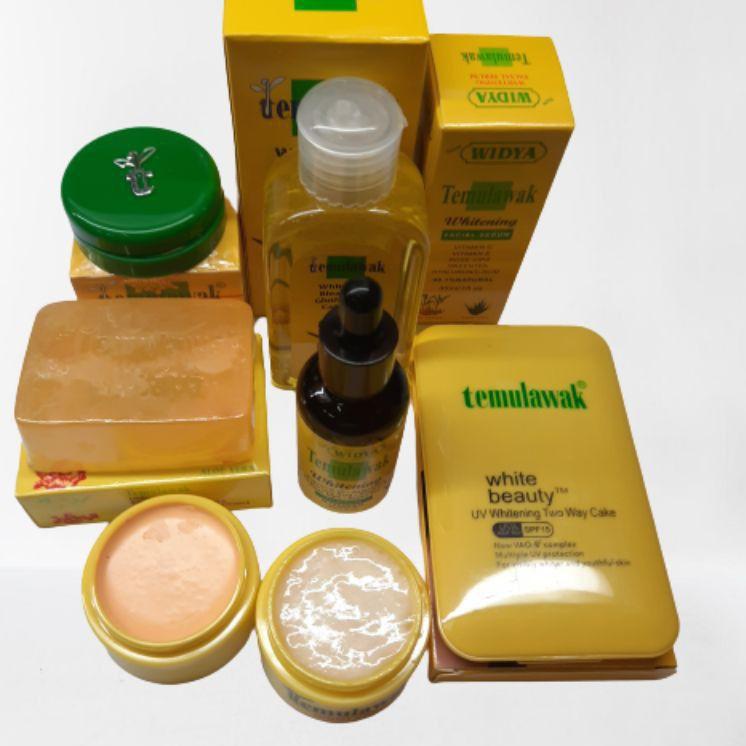 ✨11.11✨ CREAM TEMULAWAK PAKET TEMULAWAK 6IN1 LENGKAP BEDAK SERUM TONER SABUN CREAM SIANG CREAM MALAM