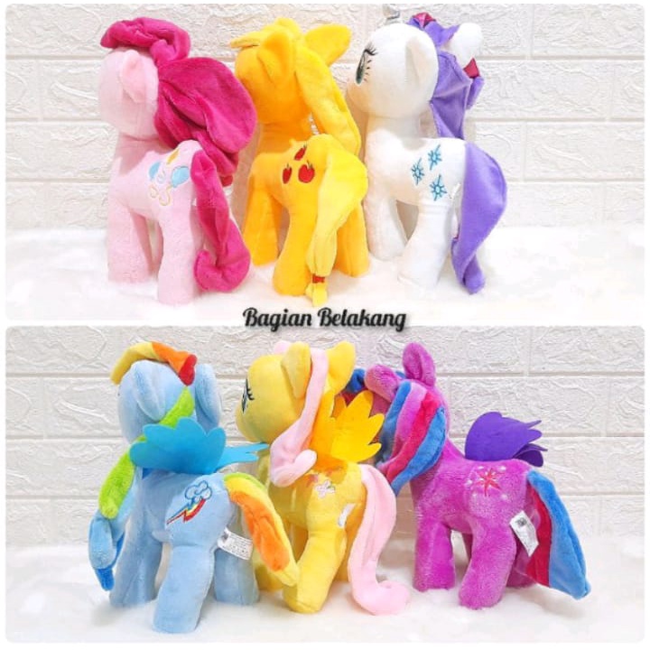 Boneka Kuda Pony Unicorn Little Poni 25 cm Halus Lembut