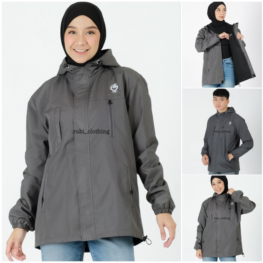 Jaket Parasut Wanita Waterproof Size M L XL XXL Original FCF / Jaket Wanita Anti Air size Jumbo