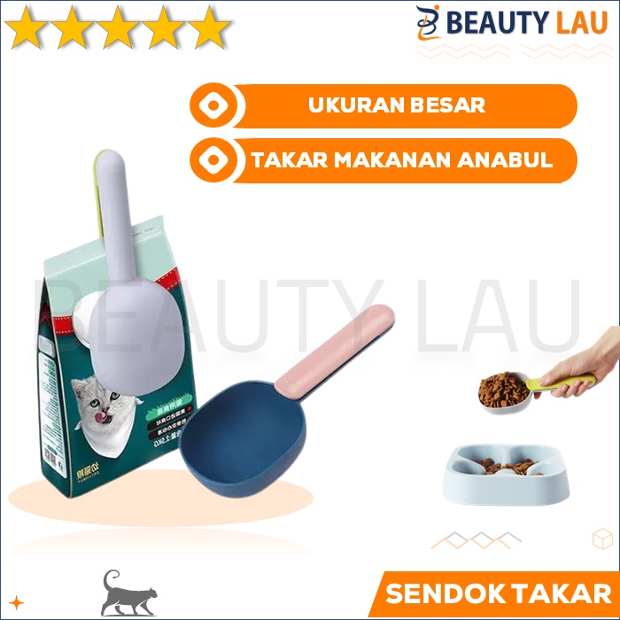 SENDOK MAKANAN KUCING SCOOP SEKOP TAKAR SEROK SEROKAN FEEDING SPOON SKOP MAKANAN KUCING ANJING