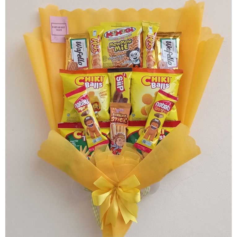 buket snack murah / buket snack wisuda / bouquet snack