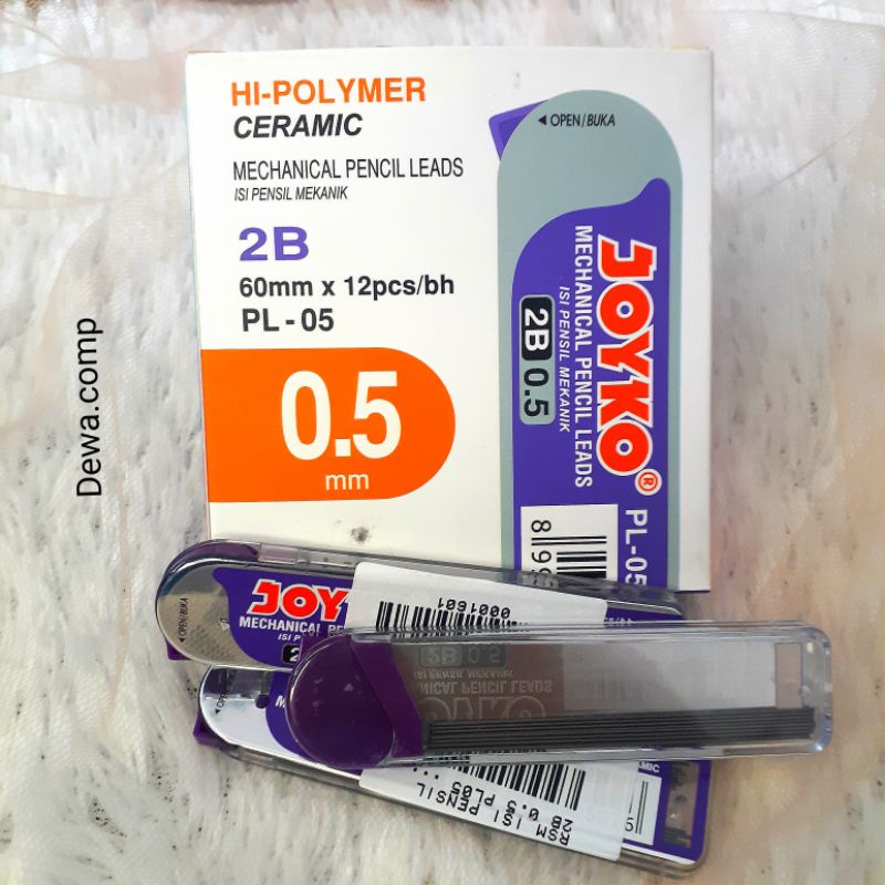 

ISI PENSIL 2B 0.5 JOYKO / REFILL PENSIL MEKANIK 0.5MM JOYKO/ REFILL MECHANICAL PENCIL