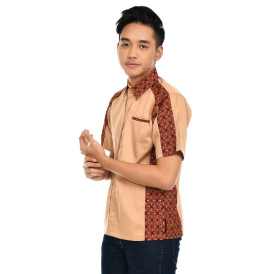 RaoUniform-Atasan Hitam Kombinasi Kuning Pria Wanita/Kombinasi Batik Pria Wanita/Lengan Panjang dan Lengan Pendek/Custom Bordir Logo Maupun Tulisan