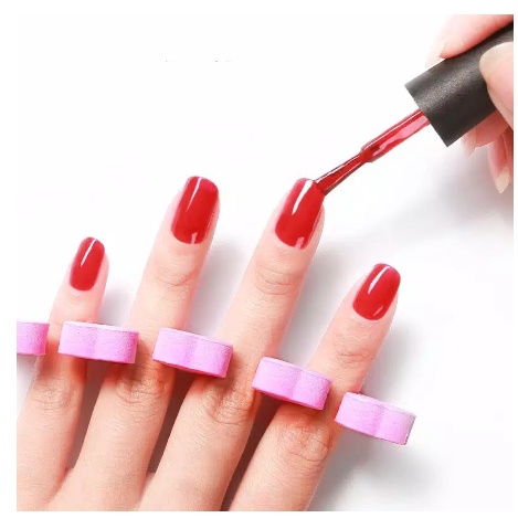 Pemisah Jari Nail Art Alat Manicure Pedicure-Spons Finger Separator