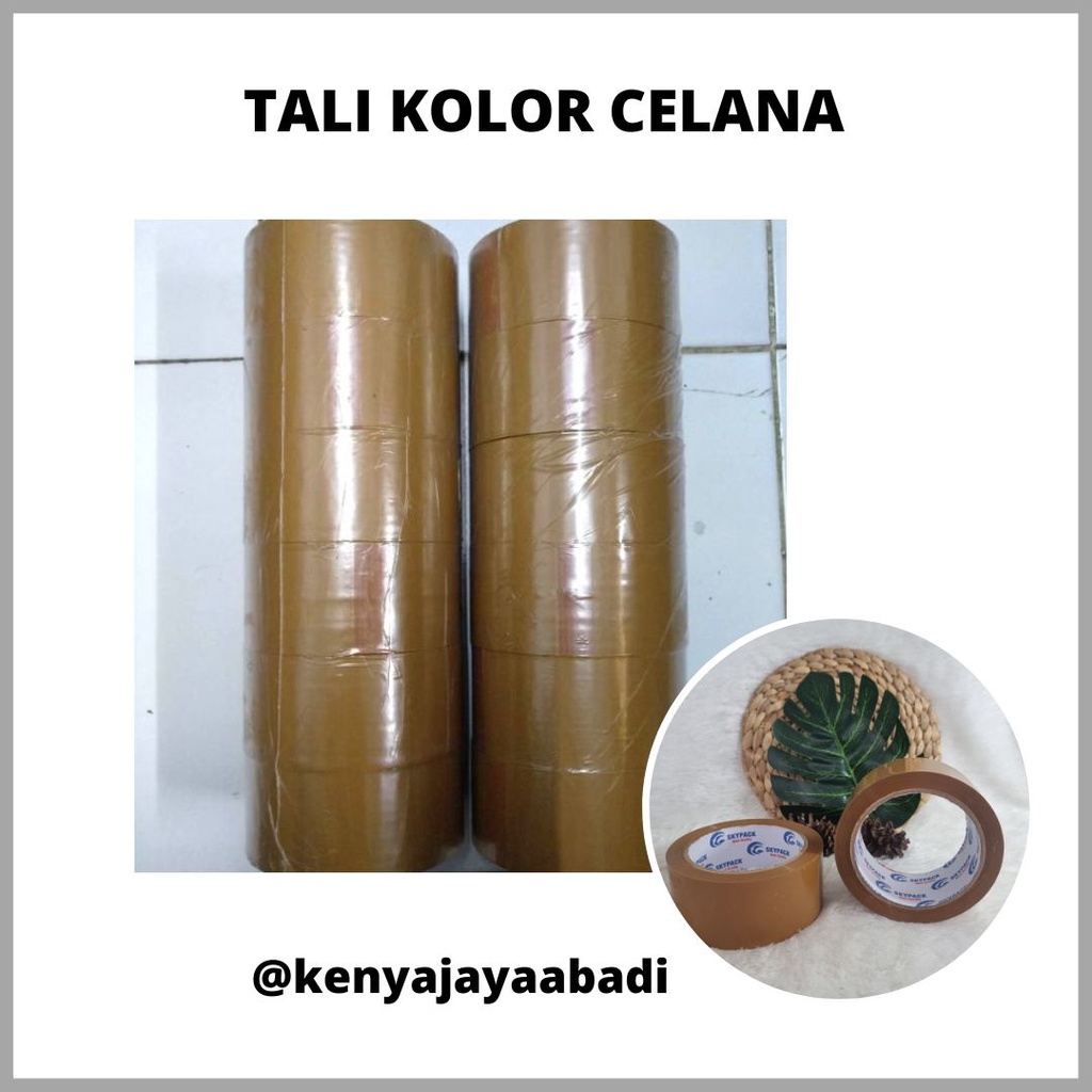 

✅kenyajayaabadi✨LAKBAN / SELOTIP / PEREKAT WARNA COKLAT / LAKBAN COKLAT SKYPACK UK 4.5cm × 80y / ISOLASI COKLAT / Lakban Coklat Star Tape / lakban coklat